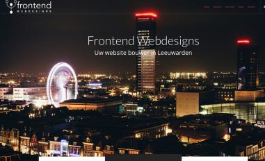 Schermafbeelding van frontendwebdesigns.nl