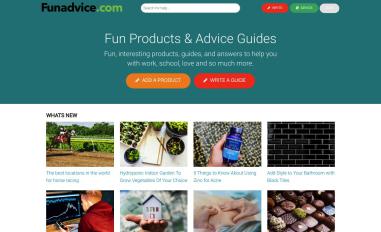 Schermafbeelding van funadvice.com
