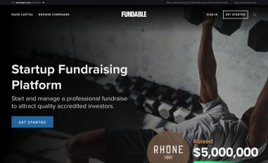 Schermafbeelding van fundable.com