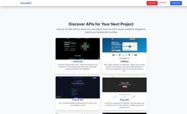 Schermafbeelding van futureapis.com
