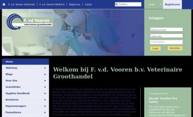 Schermafbeelding van fvdvoorenveterinair.nl