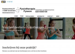Schermafbeelding van fysio6.uwpraktijkonline.nl