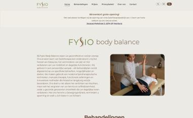 Schermafbeelding van fysiobodybalance.com