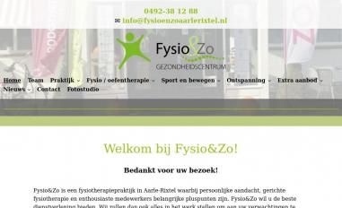 Schermafbeelding van fysioenzoaarlerixtel.nl