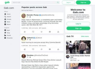 Schermafbeelding van gab.com