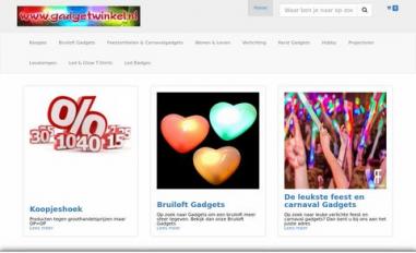 Schermafbeelding van gadgetwinkel.nl