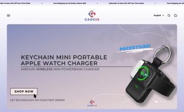 Schermafbeelding van gadgix.eu