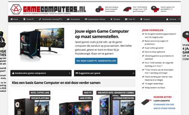 Schermafbeelding van gamecomputers.nl
