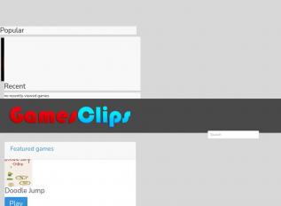 Schermafbeelding van gamesclips.com