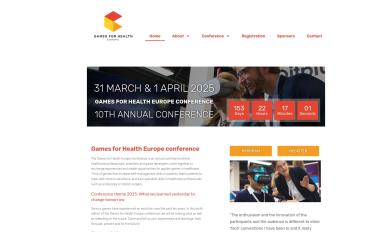 Schermafbeelding van gamesforhealtheurope.org