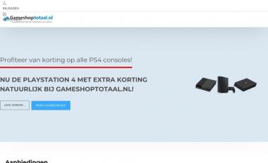 Schermafbeelding van gameshoptotaal.nl