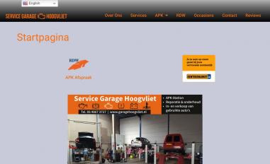 Schermafbeelding van garagehoogvliet.nl