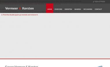 Schermafbeelding van garagevermeerkersten.nl