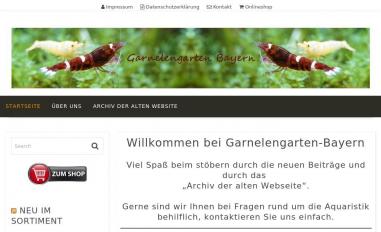 Schermafbeelding van garnelengarten-bayern.de