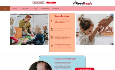 Schermafbeelding van gastouderbureauroodkapje.nl