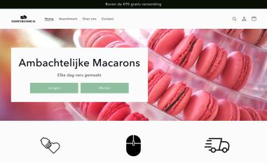 Schermafbeelding van geboortemacarons.nl