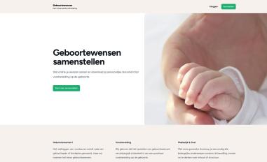 Schermafbeelding van geboortewensen.nl
