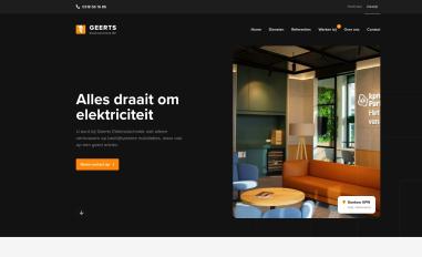 Schermafbeelding van geertselektrotechniek.nl