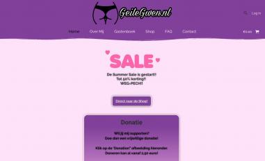 Schermafbeelding van geilegwen.nl