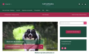 Schermafbeelding van gekvanhonden.nl