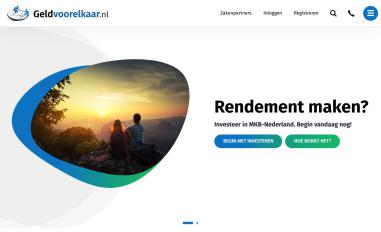 Schermafbeelding van geldvoorelkaar.nl