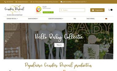 Schermafbeelding van genderreveal.nl