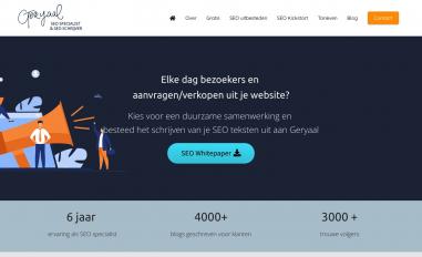 Schermafbeelding van geryaal.nl