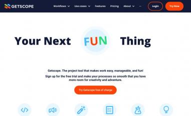 Schermafbeelding van getscope.com