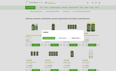 Schermafbeelding van gezondheidswebshop.nl