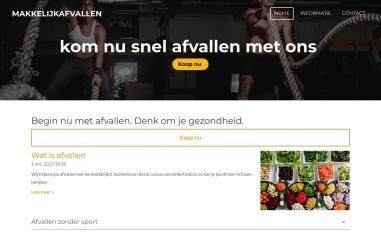 Schermafbeelding van gezondmakkelijkafvallen.jouwweb.nl