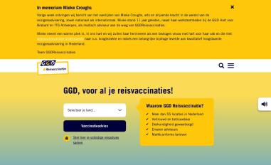 Schermafbeelding van ggdreisvaccinaties.nl