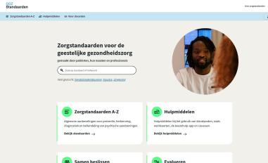 Schermafbeelding van ggzstandaarden.nl