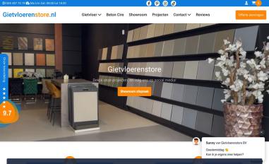 Schermafbeelding van gietvloerenstore.nl