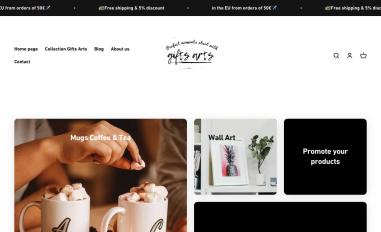 Schermafbeelding van gifts-arts.com