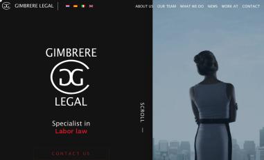 Schermafbeelding van gimbrerelegal.com