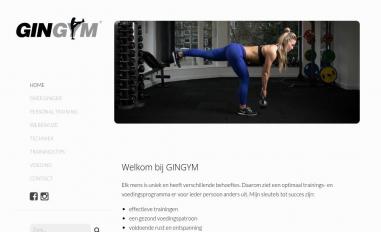 Schermafbeelding van gingym.nl