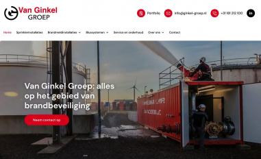 Schermafbeelding van ginkel-groep.nl