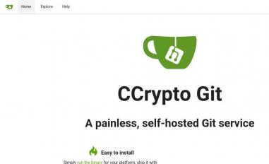 Schermafbeelding van git.ccrypto.org