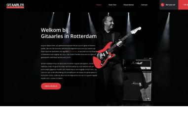 Schermafbeelding van gitaarlesinrotterdam.nl