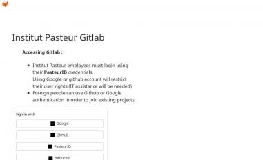 Schermafbeelding van gitlab.pasteur.fr