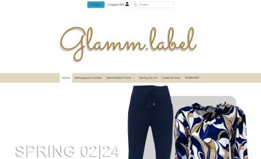 Schermafbeelding van glammlabel.nl