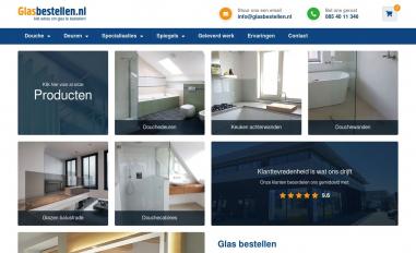 Schermafbeelding van glasbestellen.nl