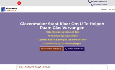Schermafbeelding van glasbreuklimburg.be