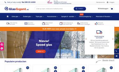 Schermafbeelding van glasgigant.nl