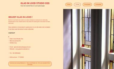 Schermafbeelding van glasinloodstudio.nl