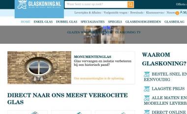 Schermafbeelding van glaskoning.nl