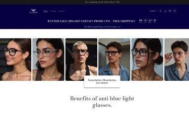 Schermafbeelding van glassed-glasses.com