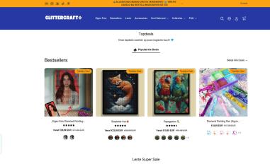 Schermafbeelding van glittercraft.nl