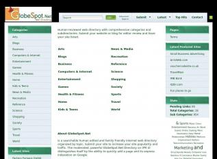 Schermafbeelding van globespot.net