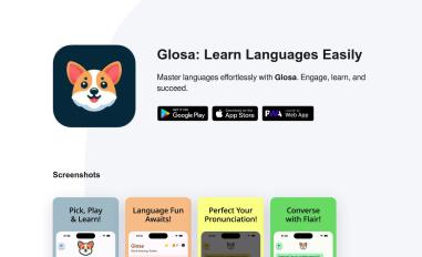 Schermafbeelding van glosa.app